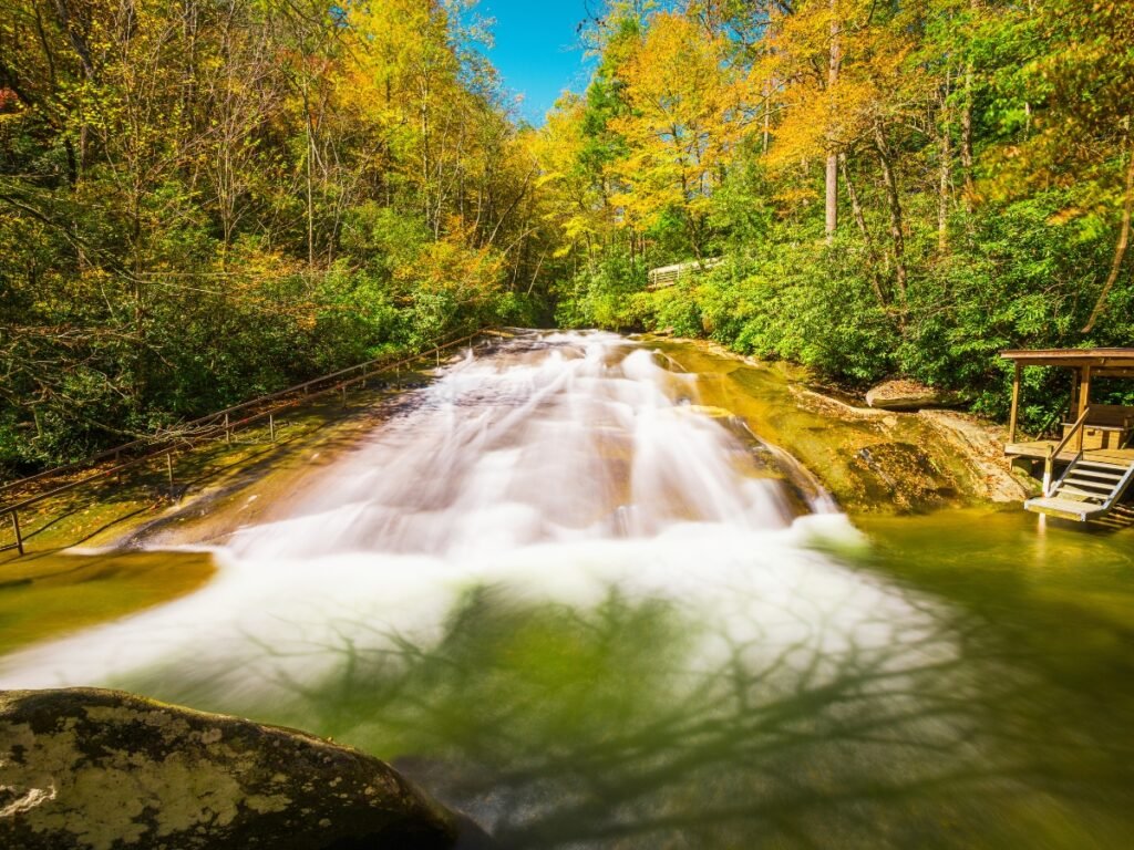 Sliding Rock Falls, Pisgah National Forest, NC, USA Image by Sean Pavone from Getty Images
